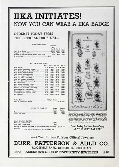 Burr, Patterson & Auld Co. Advertisement, April 1946
